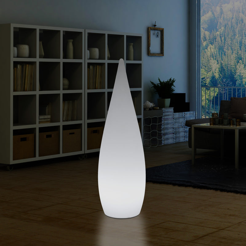 150cm Large Designer LED Floor Lamp, 1.5m Wireless Colour Changing Water Drop Light