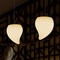 Decorative LED E27 Hanging Ceiling Light, Tear Drop Suspension Pendant Lamp, Warm White