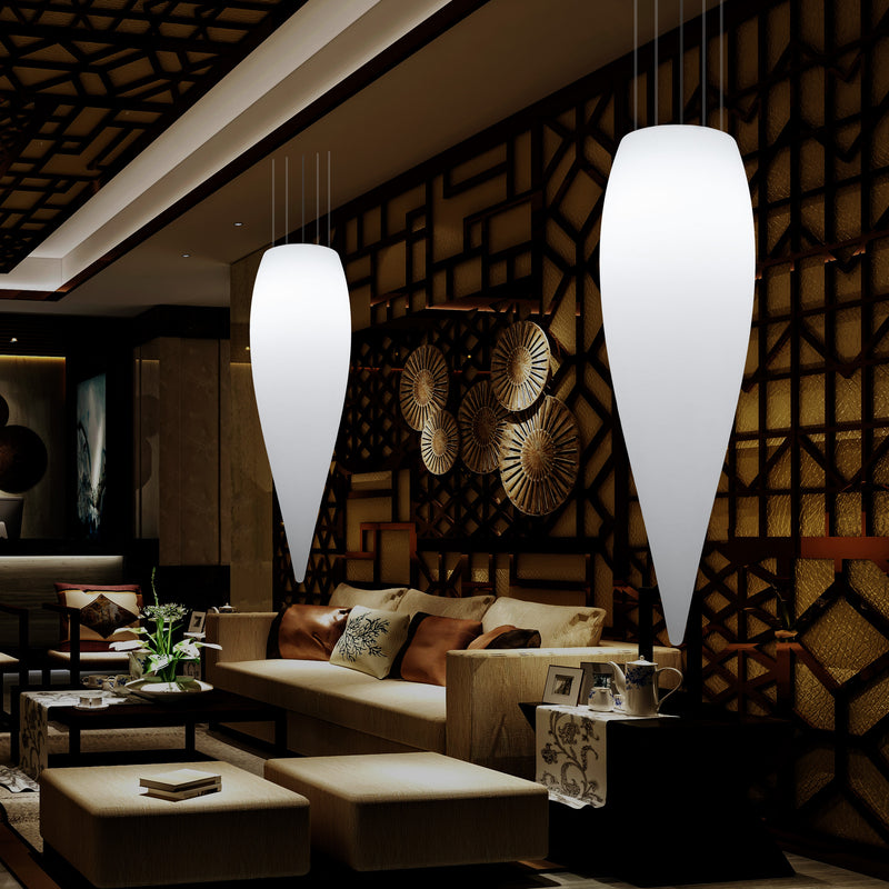 Huge 120cm Hanging Waterdrop Pendant Light, Decorative Suspension LED Lamp, E27, White