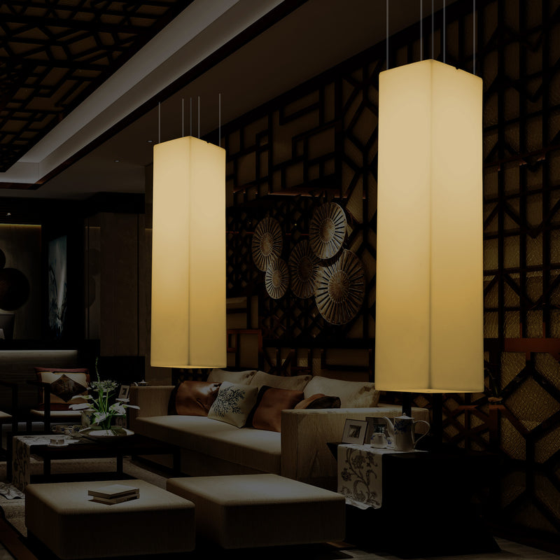 Modern Linear Ceiling Lamp, Pillar LED Suspension Light, 180 x 30cm, E27, Warm White