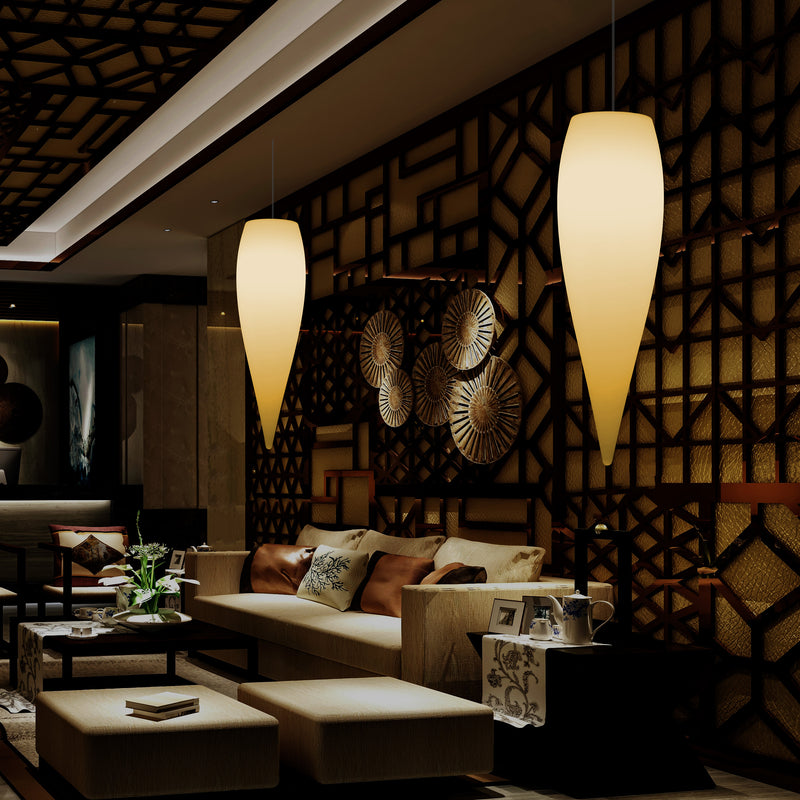 Water Drop Ceiling LED Light, Unique Designer Hanging Lamp, 800 mm, E27, Warm White