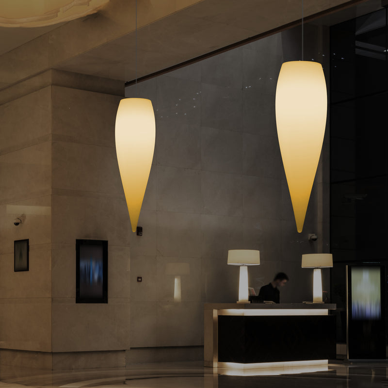 Water Drop Ceiling LED Light, Unique Designer Hanging Lamp, 800 mm, E27, Warm White
