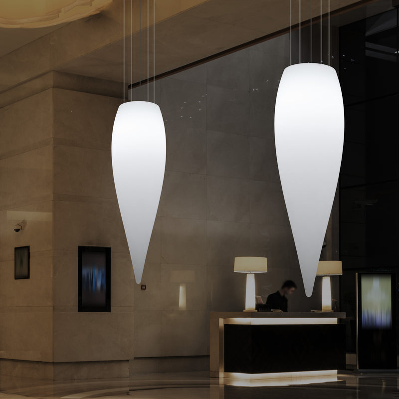 Huge 120cm Hanging Waterdrop Pendant Light, Decorative Suspension LED Lamp, E27, White