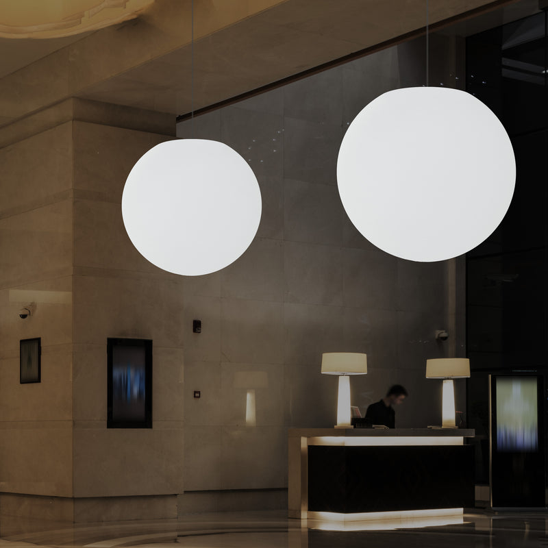 Globe Ceiling Light, Multi-Colour RGB Ball Hanging Lamp, 600 mm, LED Atmosphere Light