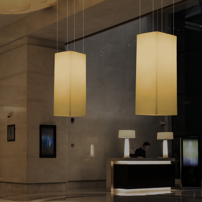 Pillar LED Hanging Light, Modern Ceiling Lamp, 110 x 30cm, E27, Warm White