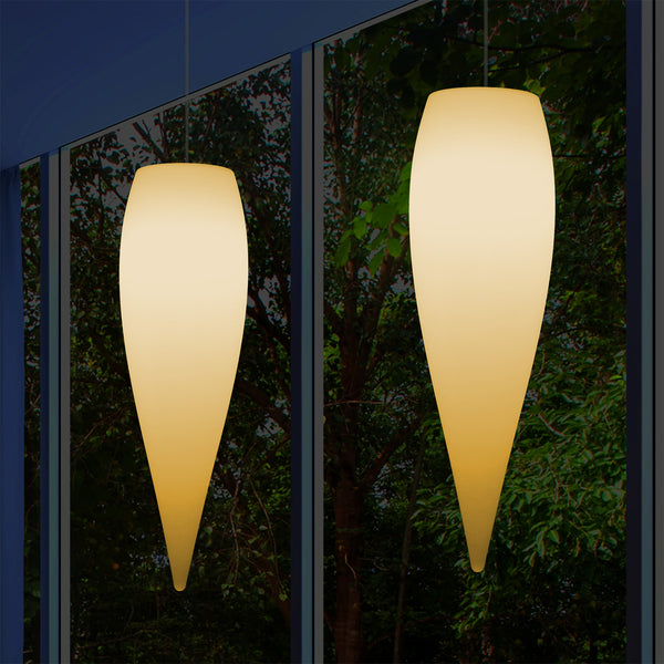 Water Drop Ceiling LED Light, Unique Designer Hanging Lamp, 800 mm, E27, Warm White
