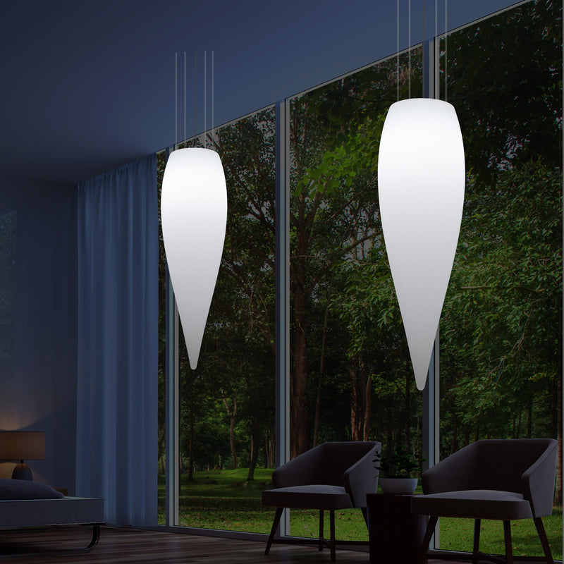 Huge 120cm Hanging Waterdrop Pendant Light, Decorative Suspension LED Lamp, E27, White