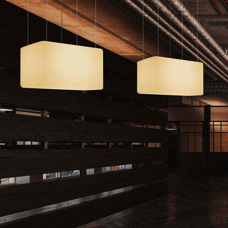 Pendant shop light rectangular