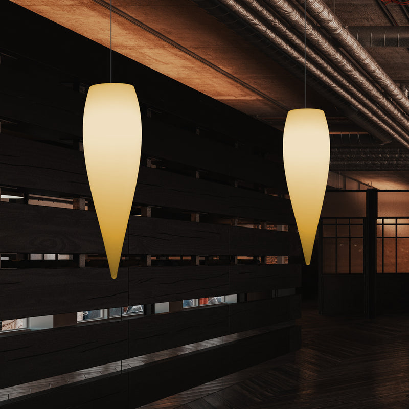 Water Drop Ceiling LED Light, Unique Designer Hanging Lamp, 800 mm, E27, Warm White