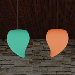 Colour Changing Dimmable Ceiling Pendant Light, 20cm LED Teardrop Hanging Lamp, RGB