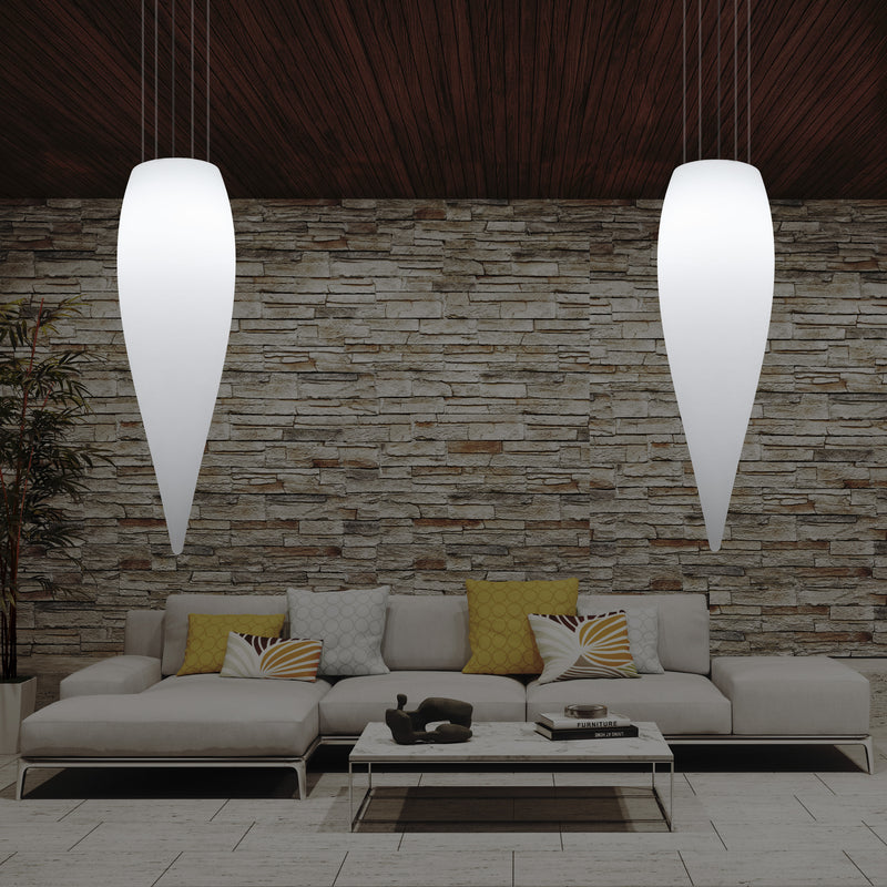 Huge 120cm Hanging Waterdrop Pendant Light, Decorative Suspension LED Lamp, E27, White