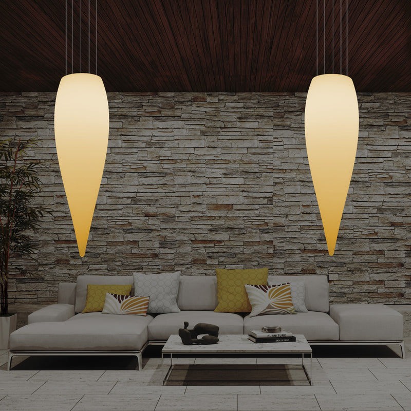 Large 120cm Water Drop Ceiling LED Light, Designer Hanging Lamp, 1200 mm, E27, Warm White