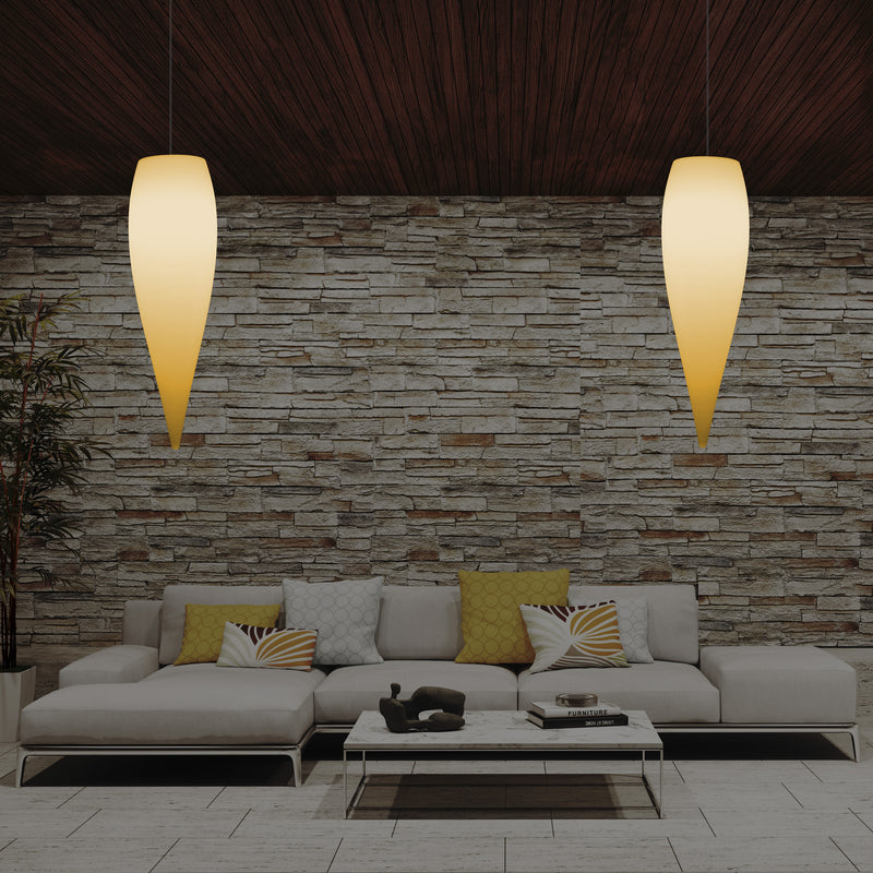 Water Drop Ceiling LED Light, Unique Designer Hanging Lamp, 800 mm, E27, Warm White