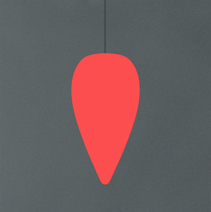 Unique Designer Suspension Light, Multicolour RGB Hanging Pendant Lamp, 37cm LED Waterdrop