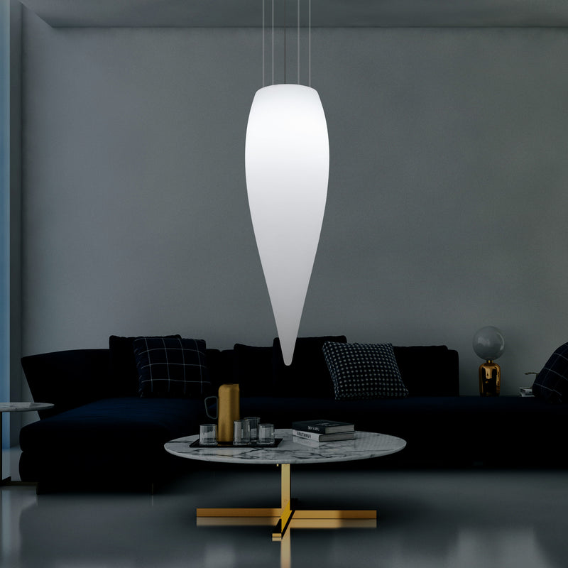 Huge 120cm Hanging Waterdrop Pendant Light, Decorative Suspension LED Lamp, E27, White