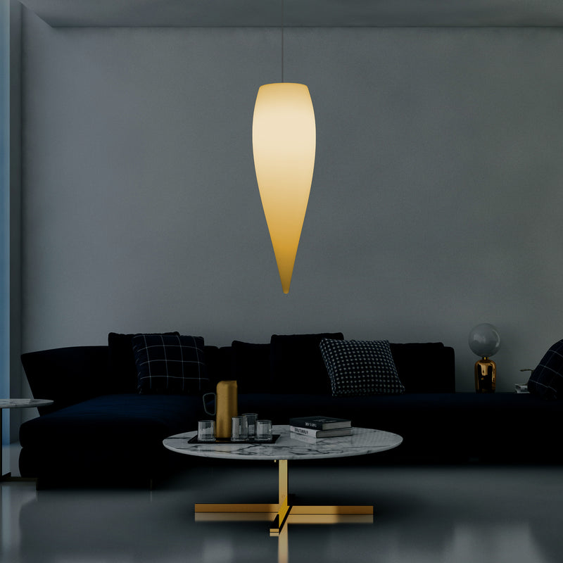 Water Drop Ceiling LED Light, Unique Designer Hanging Lamp, 800 mm, E27, Warm White