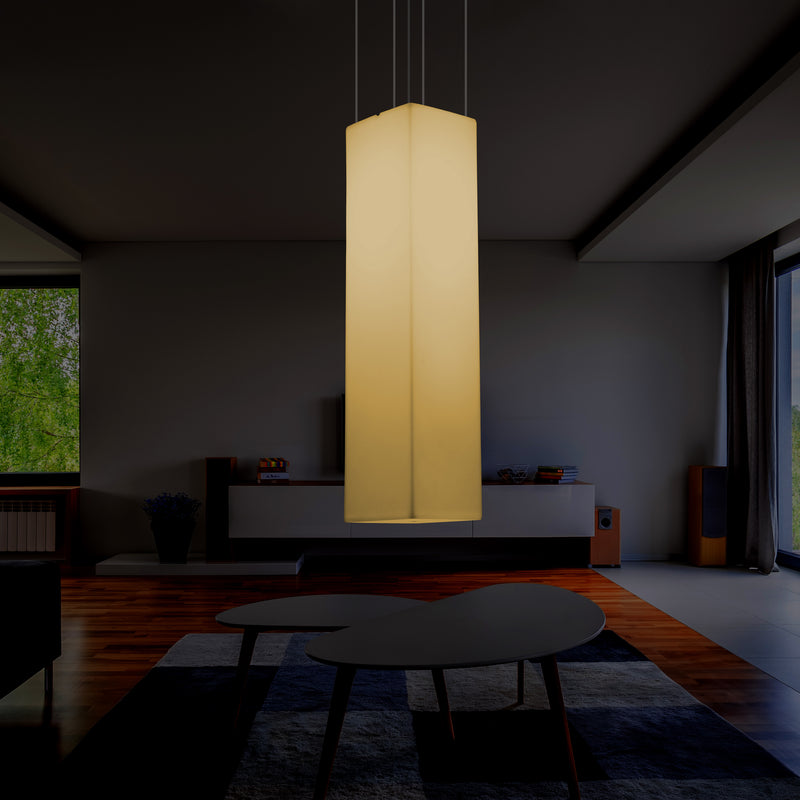 Modern Linear Ceiling Lamp, Pillar LED Suspension Light, 180 x 30cm, E27, Warm White