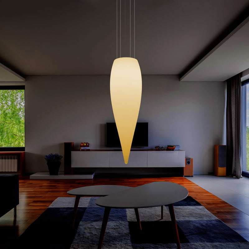 Large 120cm Water Drop Ceiling LED Light, Designer Hanging Lamp, 1200 mm, E27, Warm White