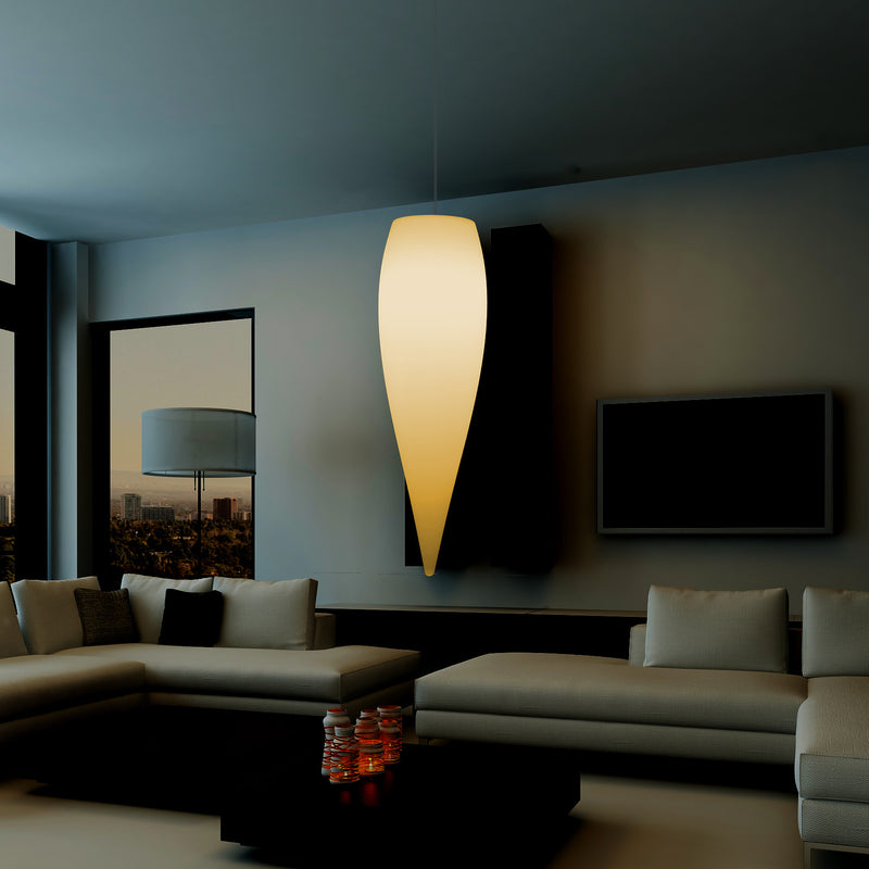 Water Drop Ceiling LED Light, Unique Designer Hanging Lamp, 800 mm, E27, Warm White