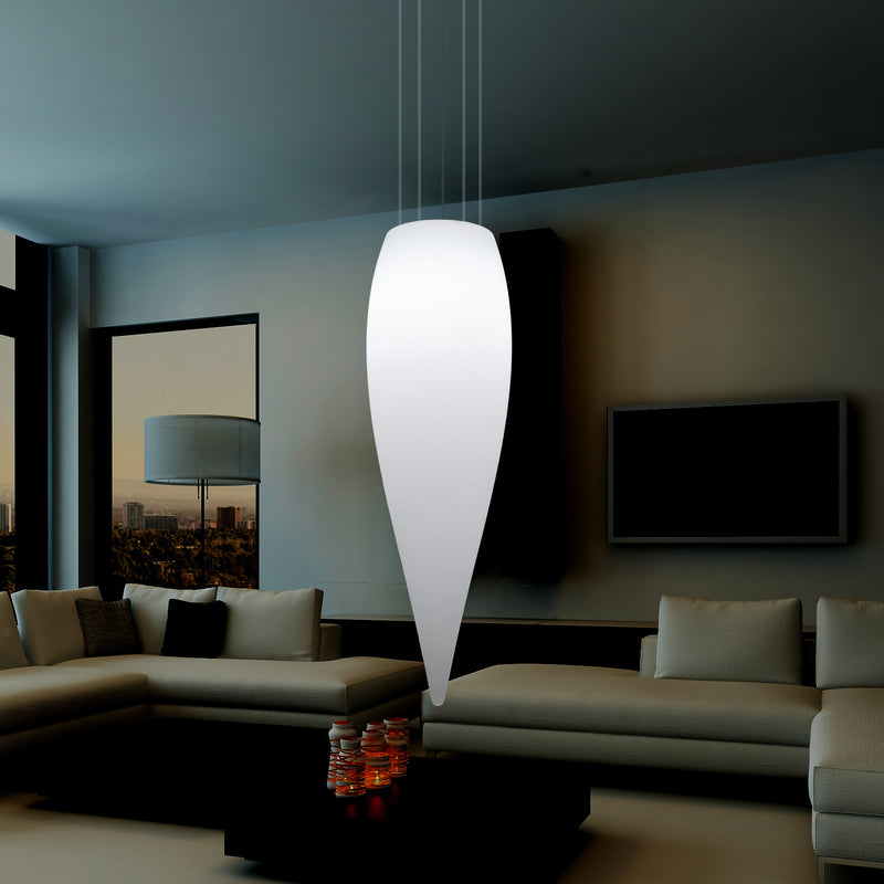 Huge 120cm Hanging Waterdrop Pendant Light, Decorative Suspension LED Lamp, E27, White