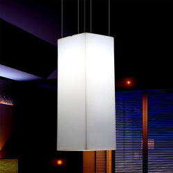 Rectangular LED Hanging Lamp, Modern Pendant Light, 80cm, E27, White