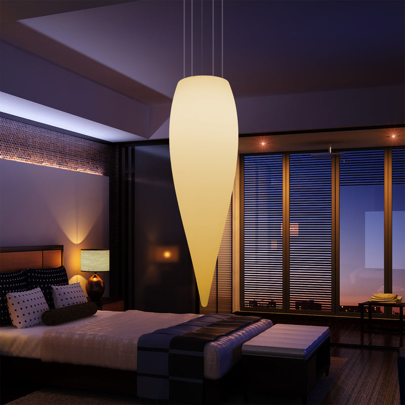 Large 120cm Water Drop Ceiling LED Light, Designer Hanging Lamp, 1200 mm, E27, Warm White