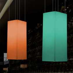 LED Linear Hanging Light, Multi Colour Modern RGB Suspension Lamp, 80x30cm, Atmosphere Lamp