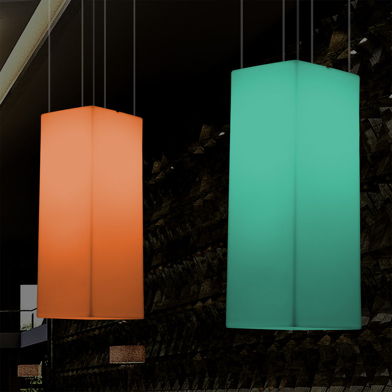 LED Linear Hanging Light, Multi Colour Modern RGB Suspension Lamp, 80x30cm, Atmosphere Lamp