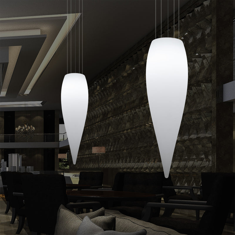 Huge 120cm Hanging Waterdrop Pendant Light, Decorative Suspension LED Lamp, E27, White