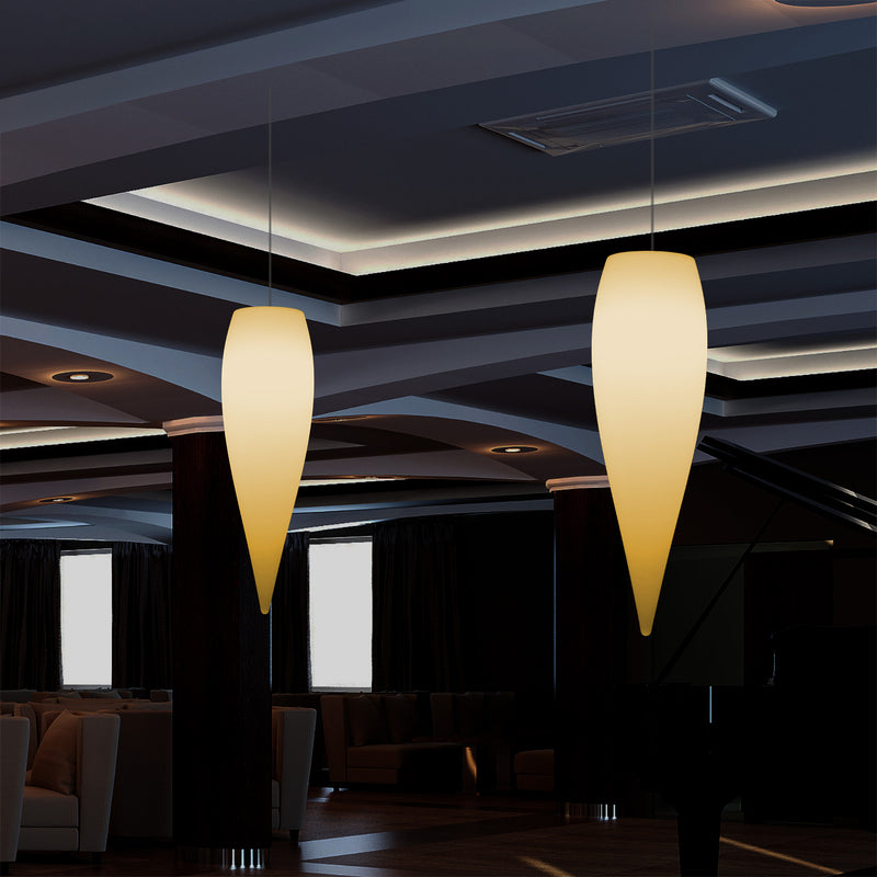 Water Drop Ceiling LED Light, Unique Designer Hanging Lamp, 800 mm, E27, Warm White