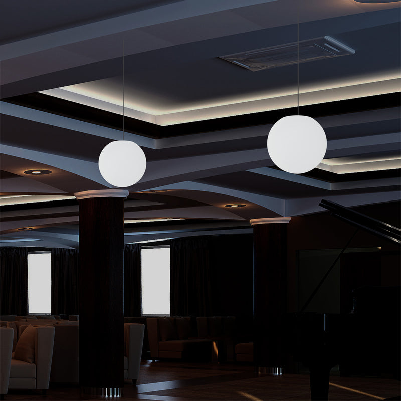 Hanging Ball Ceiling Light, 15cm Colour Changing LED Pendant Lamp, Ambient Mood Lighting
