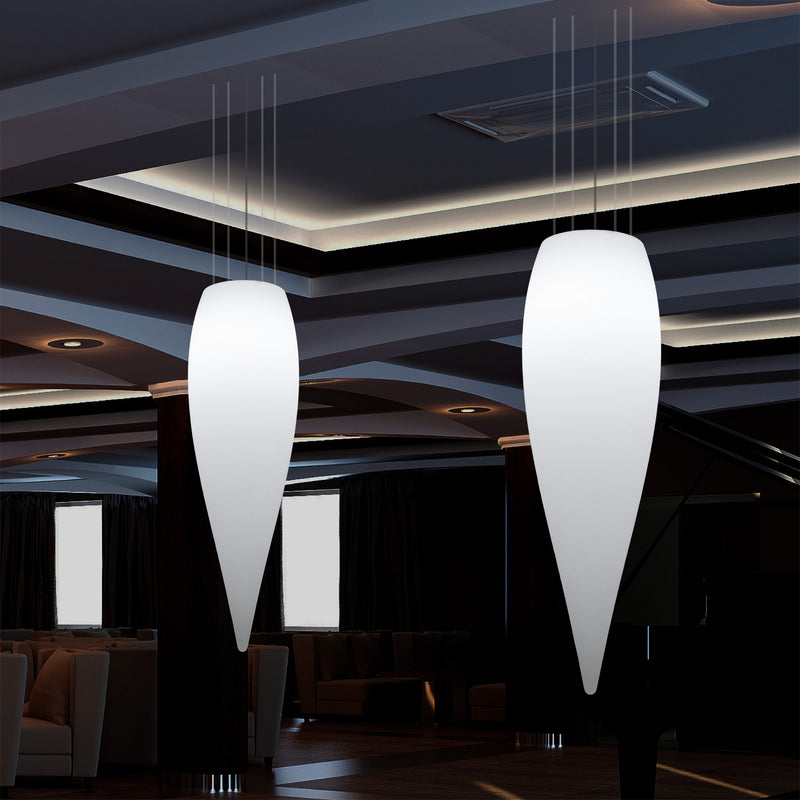 Huge 120cm Hanging Waterdrop Pendant Light, Decorative Suspension LED Lamp, E27, White