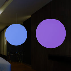 Globe Ceiling Light, Multi-Colour RGB Ball Hanging Lamp, 600 mm, LED Atmosphere Light
