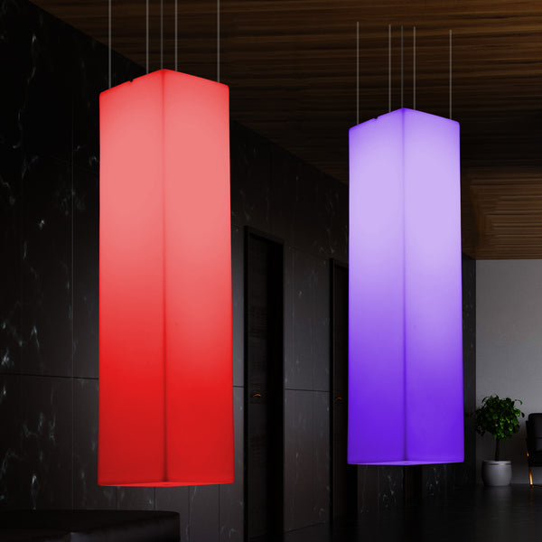 Column Ceiling Light, Large 1.8 Metre RGB Hanging Lamp, 180 x 30cm, LED Atmosphere Lamp