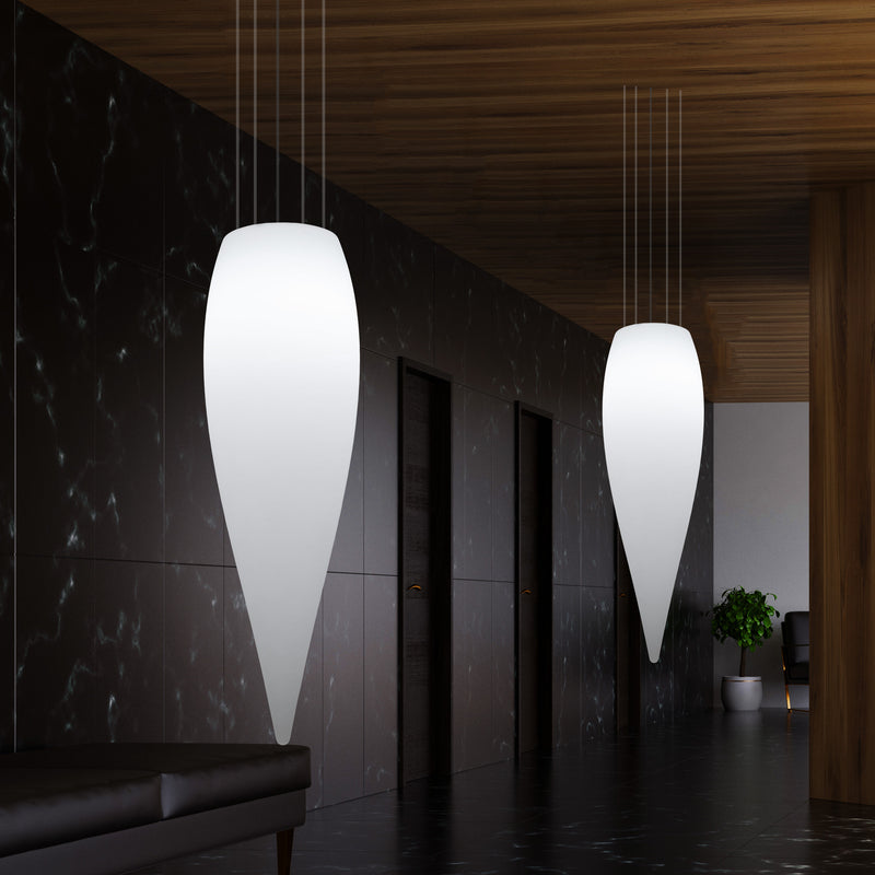 Huge 120cm Hanging Waterdrop Pendant Light, Decorative Suspension LED Lamp, E27, White