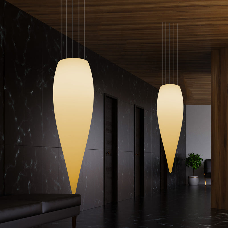 Large 120cm Water Drop Ceiling LED Light, Designer Hanging Lamp, 1200 mm, E27, Warm White