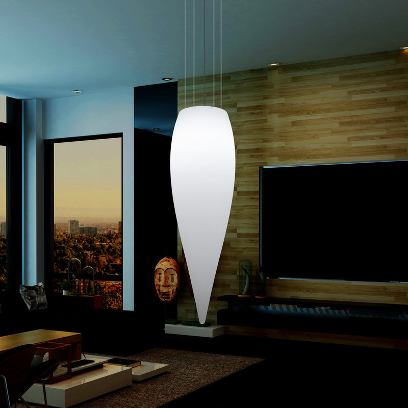 Huge 120cm Hanging Waterdrop Pendant Light, Decorative Suspension LED Lamp, E27, White