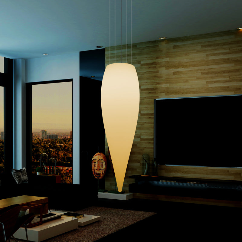 Large 120cm Water Drop Ceiling LED Light, Designer Hanging Lamp, 1200 mm, E27, Warm White