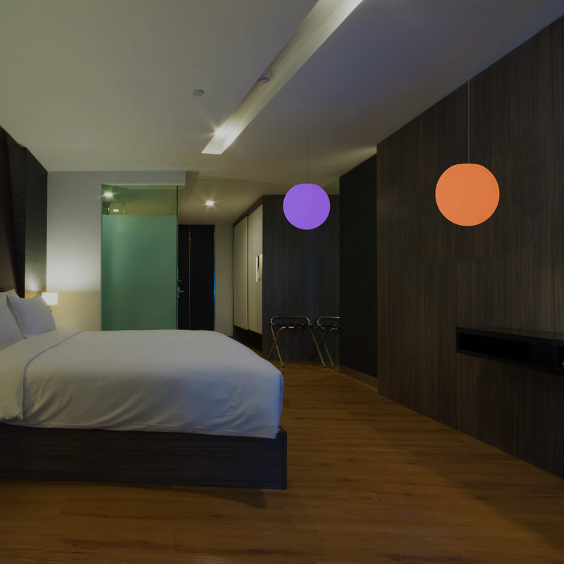 Hanging Ball Ceiling Light, 15cm Colour Changing LED Pendant Lamp, Ambient Mood Lighting