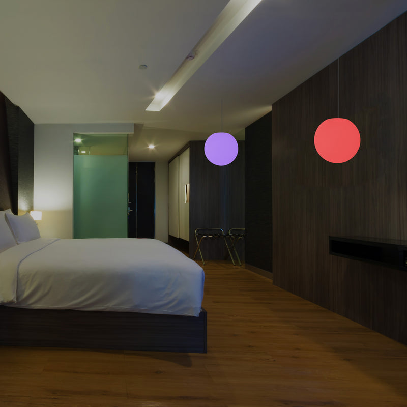 Hanging Ball Ceiling Light, 15cm Colour Changing LED Pendant Lamp, Ambient Mood Lighting