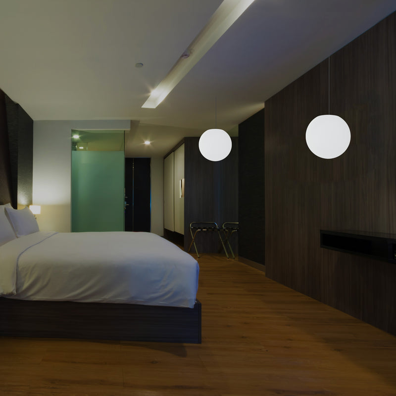 LED Sphere Pendant Light, 20cm Multi Colour RGB Ball Suspension Lamp with Remote Control