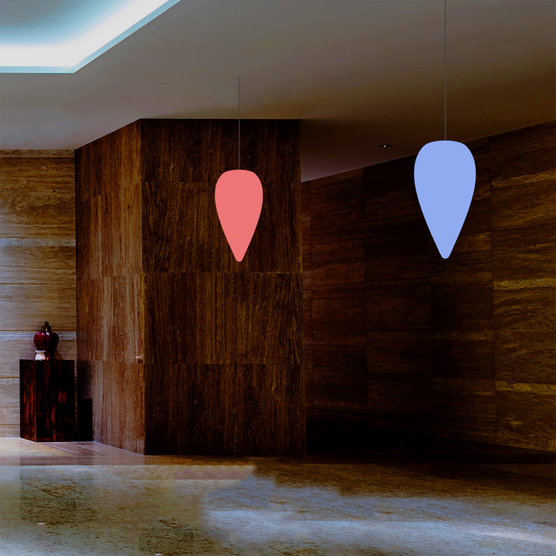LED Water Drop Hanging Light, Multi Colour Icicle RGB Ceiling Lamp, 37 cm, Mood Lamp