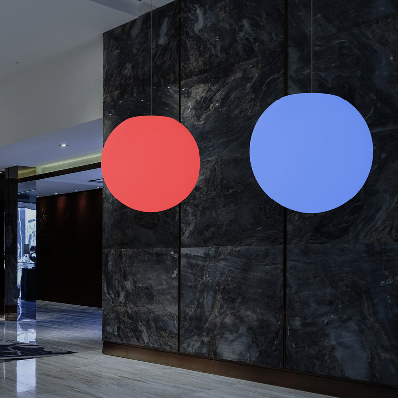 Globe Ceiling Light, Multi-Colour RGB Ball Hanging Lamp, 600 mm, LED Atmosphere Light
