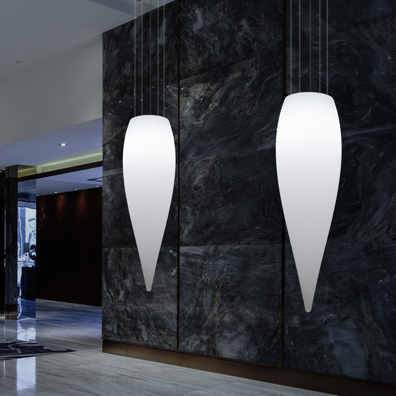 Huge 120cm Hanging Waterdrop Pendant Light, Decorative Suspension LED Lamp, E27, White