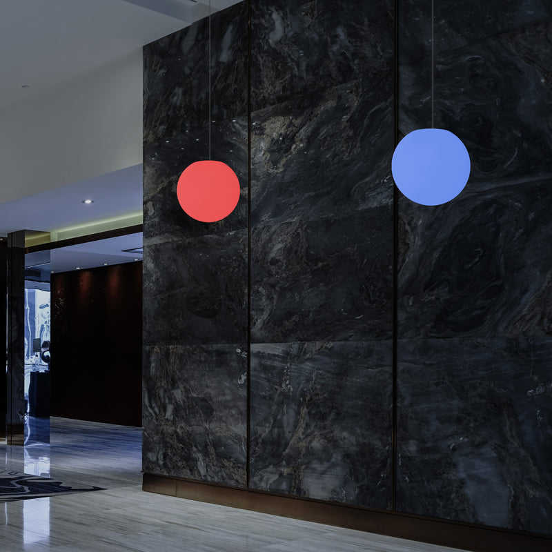 Hanging Ball Ceiling Light, 15cm Colour Changing LED Pendant Lamp, Ambient Mood Lighting