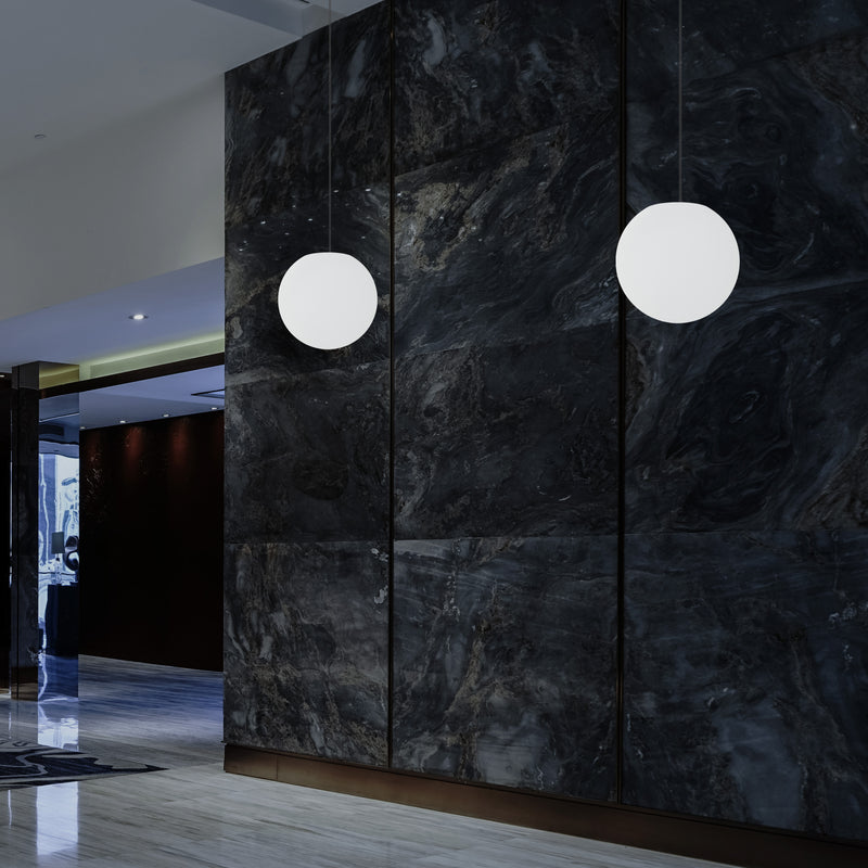 LED Sphere Pendant Light, 20cm Multi Colour RGB Ball Suspension Lamp with Remote Control