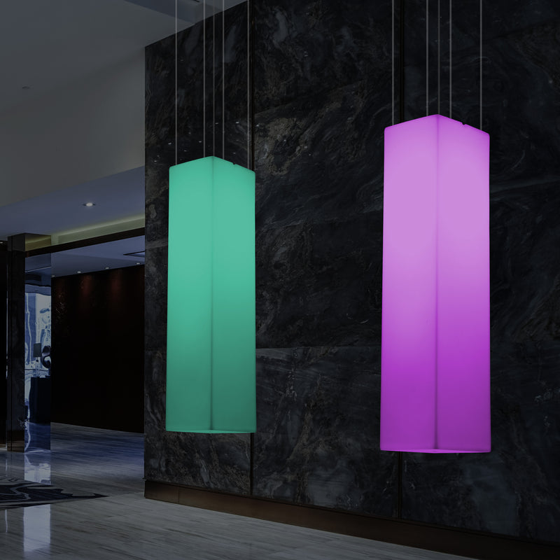 Column Ceiling Light, Large 1.8 Metre RGB Hanging Lamp, 180 x 30cm, LED Atmosphere Lamp