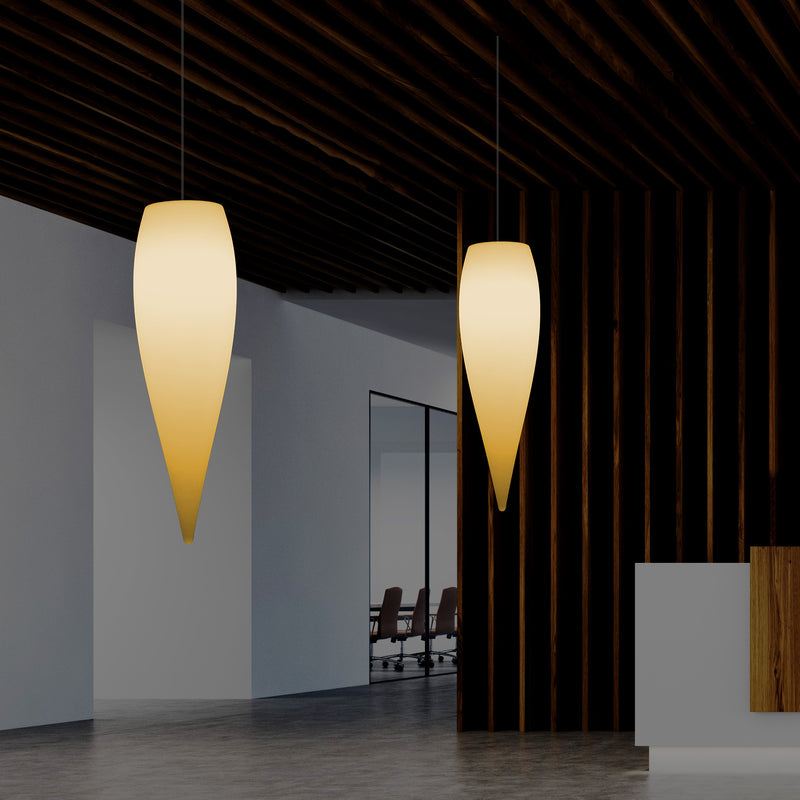 Water Drop Ceiling LED Light, Unique Designer Hanging Lamp, 800 mm, E27, Warm White
