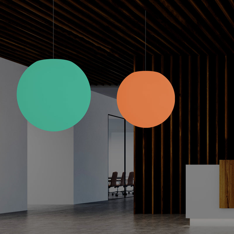 Globe Ceiling Light, Multi-Colour RGB Ball Hanging Lamp, 600 mm, LED Atmosphere Light