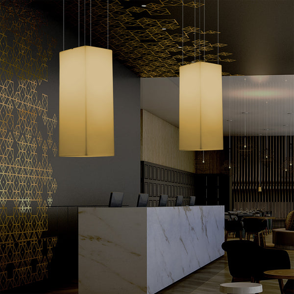 Pillar LED Hanging Light, Modern Ceiling Lamp, 110 x 30cm, E27, Warm White